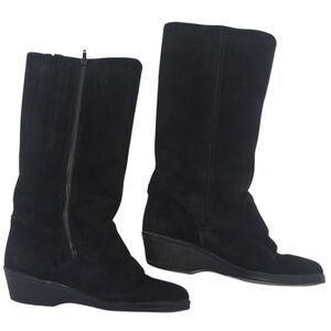 Leather wool lined warm boots, made in England, size 38